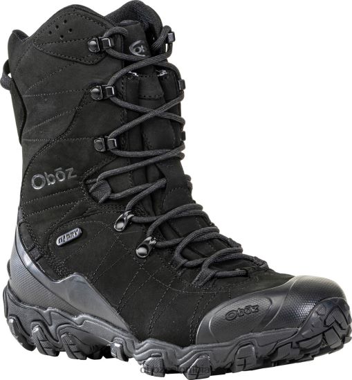 zapatos co Oboz hombres bridger 10\\ aislado impermeable Mar Negro PV48V473